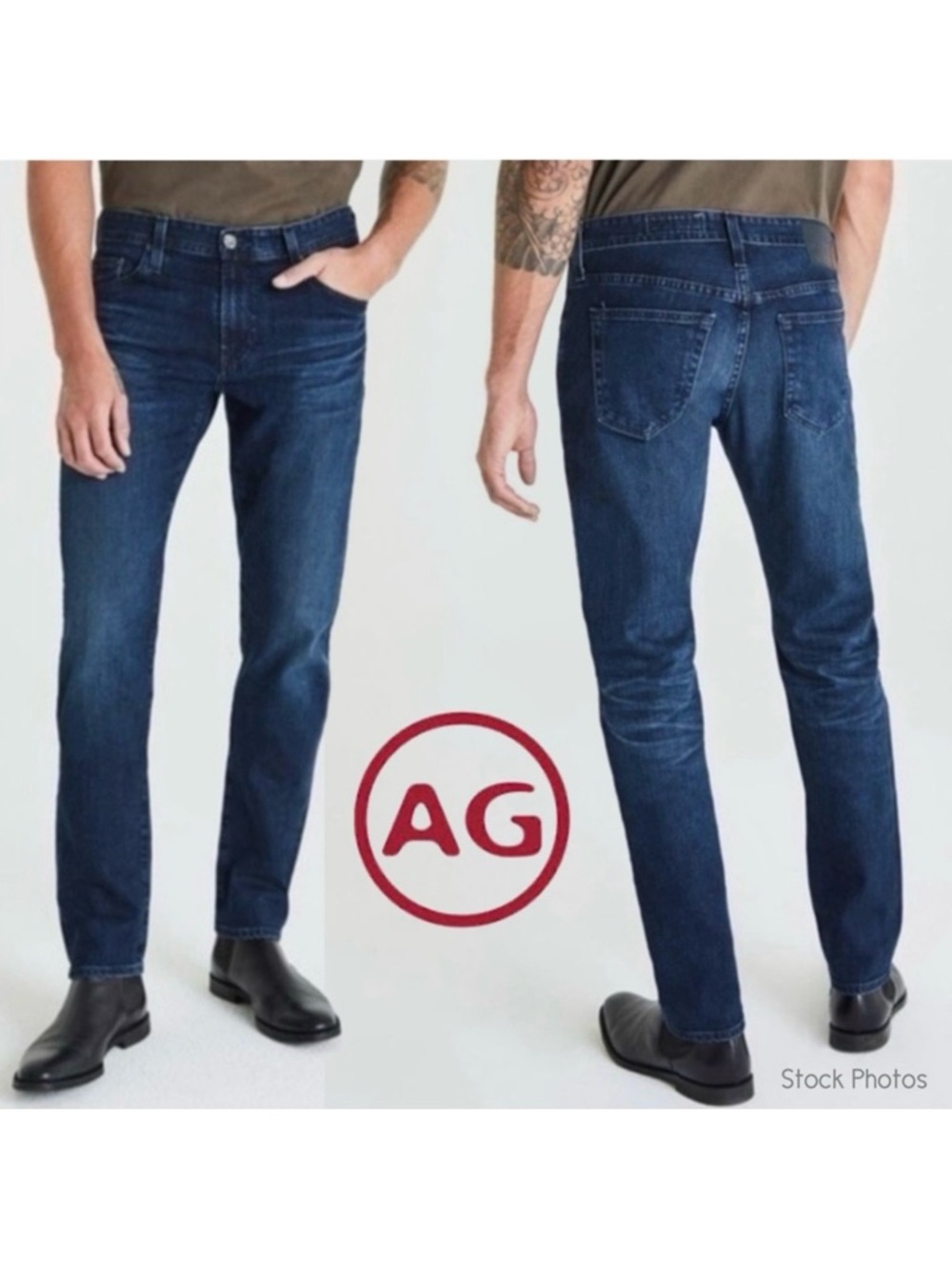 Ag Adriano Goldschmied Men’s B-Type I Slim Jeans in “2 Years” Wash (36x33) NWT